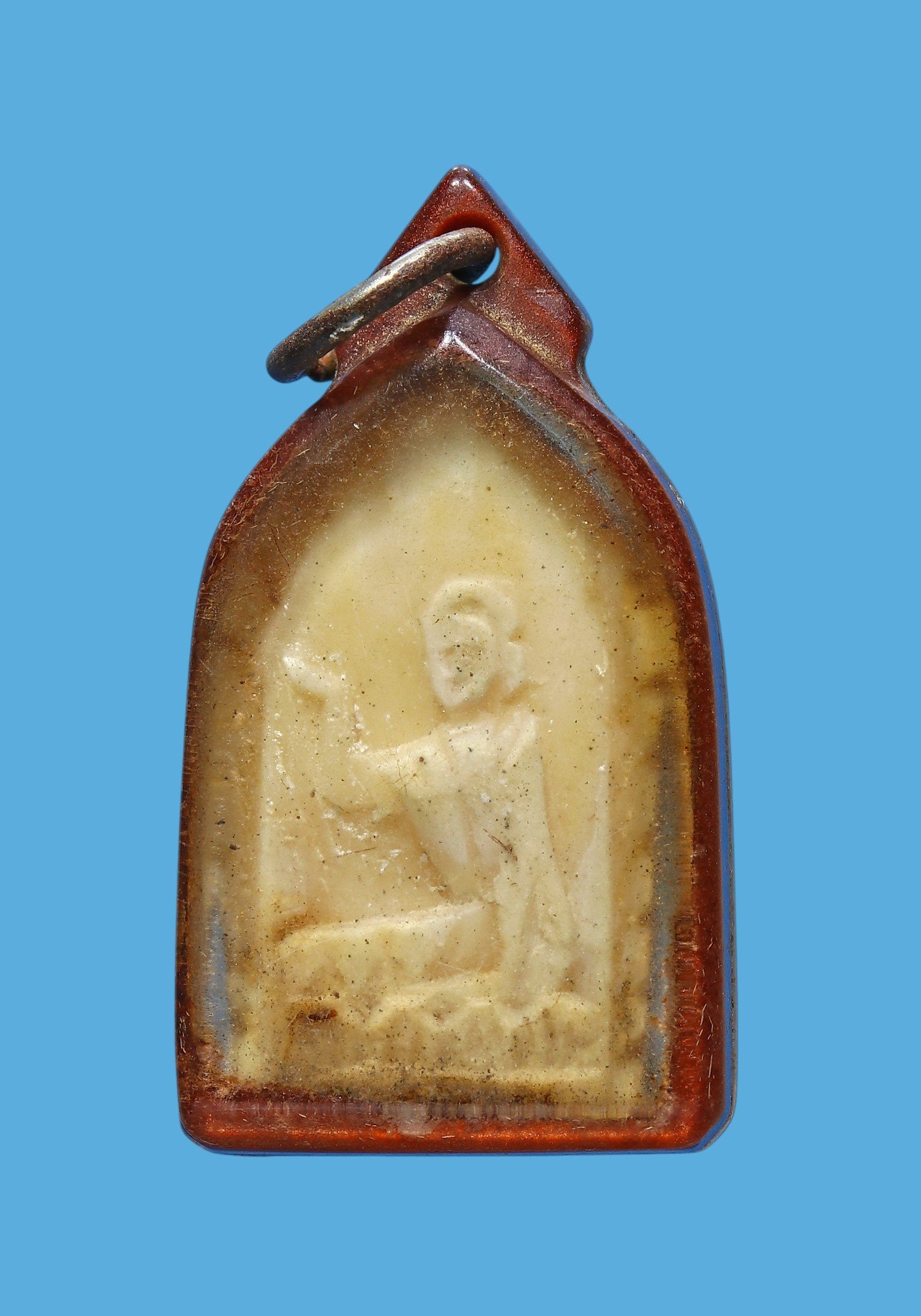 นางกวักหลวงพ่อกวย รุ่นผูกพัทธสีมา ปี 2521เนื้องาแกะ วัดโฆสิตาราม จ.ชัยนาท