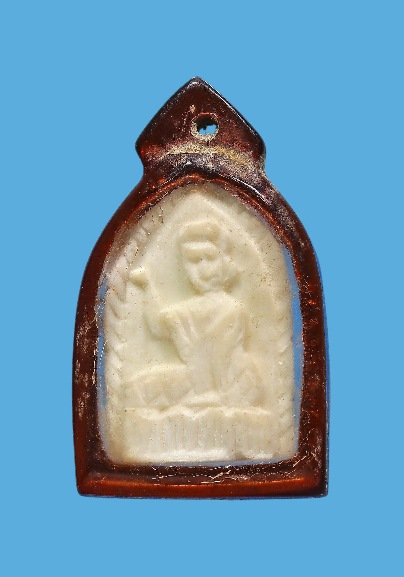 นางกวักหลวงพ่อกวย รุ่นผูกพัทธสีมา ปี 2521เนื้องาแกะ วัดโฆสิตาราม จ.ชัยนาท