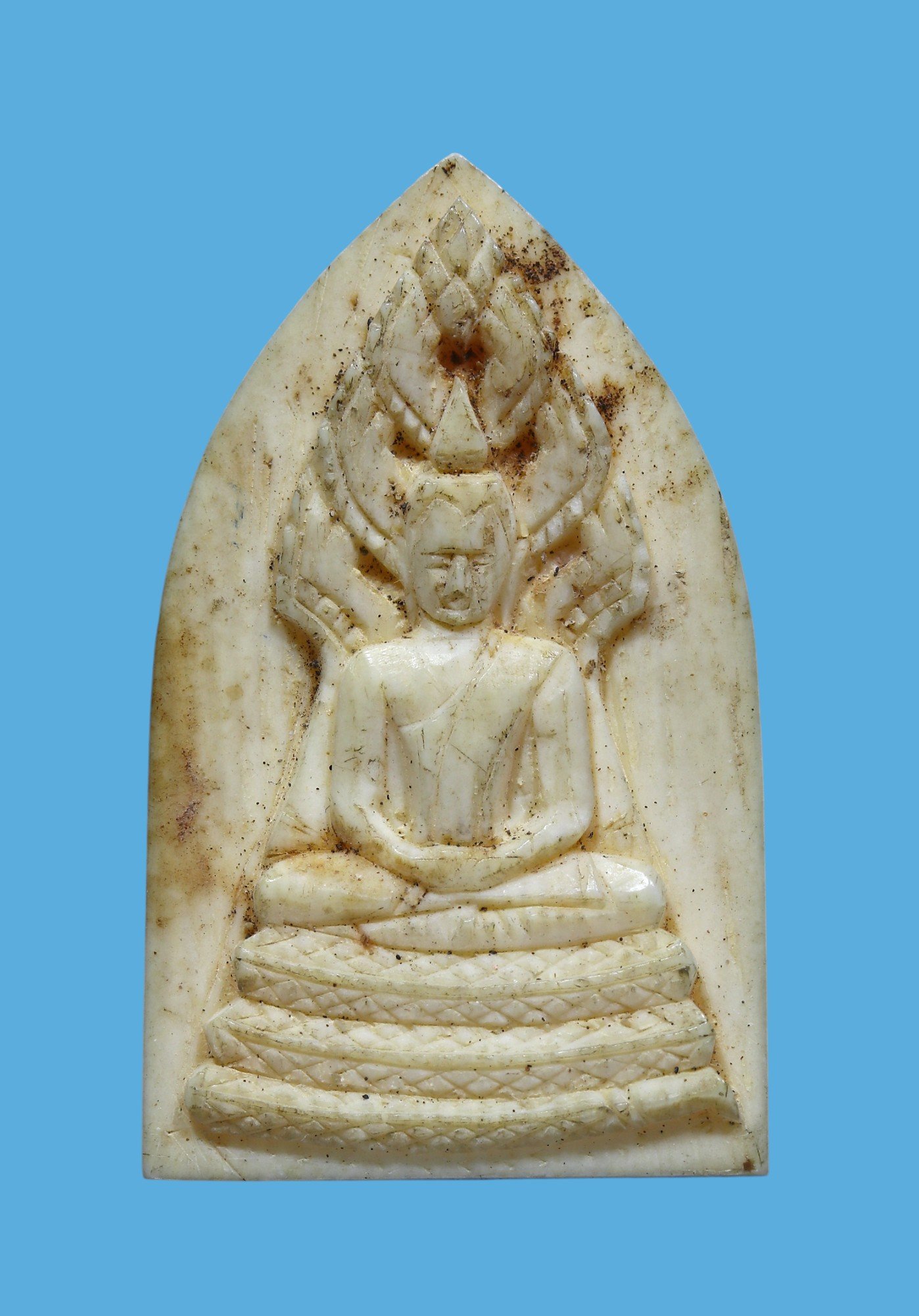 พระนาคปรกหลวงพ่อมุ่ย ปี 2510 - ปี 2517 เนื้องาแกะ วัดดอนไร่ จ.สุพรรณบุรี